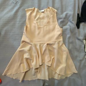 Chloe high low sheer top